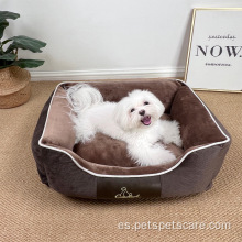 Cama de perro suave para mascota de lujo perro de gato